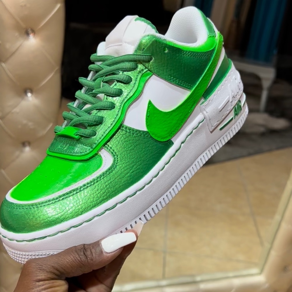 Custom Painted Air Force Ones Shadow